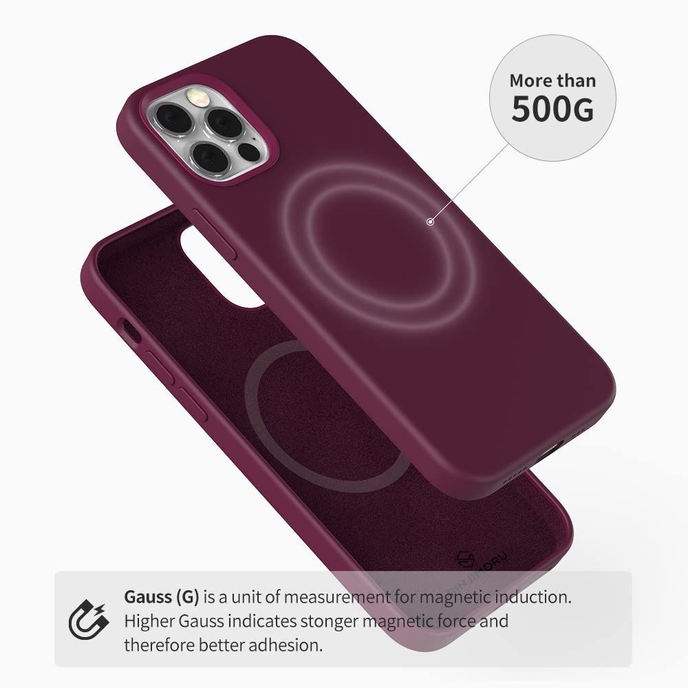 Magnetic Anti-Dust Silicone Case for iPhone 14 Pro Max MagSafe Lavender