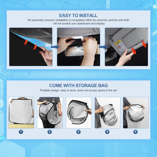 pcs Thicken Sun Shades for Volkswagen VW Tiguan 2018-2023 Full Car Window Covers