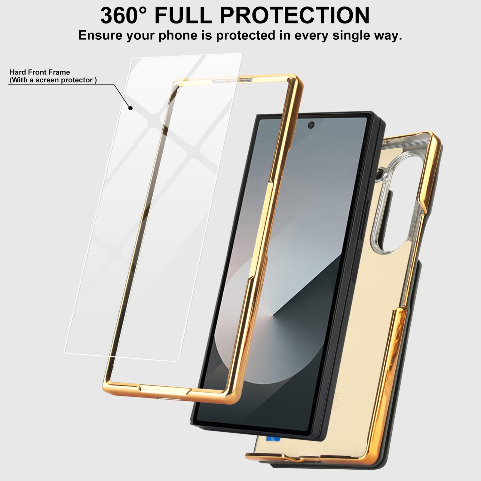 Green Samsung Galaxy Z Fold 6 Wallet Flip Case w S-Pen  Card Holder Screen Protector Kickstand