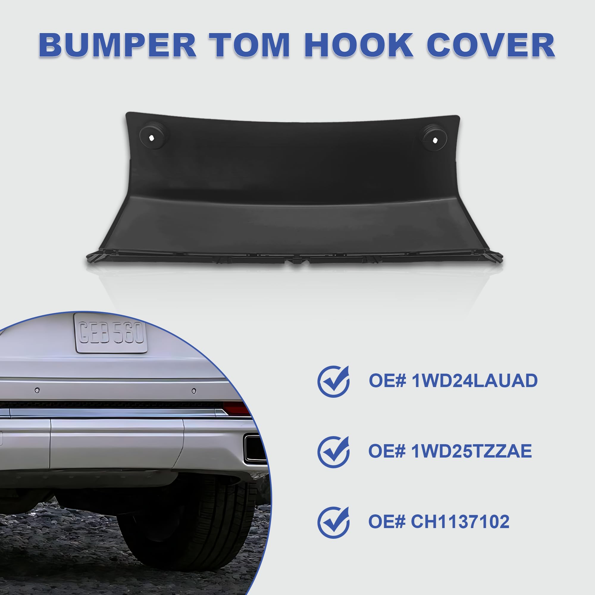 Rear Trailer Hitch Cover Panel for 2014-2021 Jeep Grand Cherokee and 2022 Grand Cherokee WK $33.00 Retail $44.00