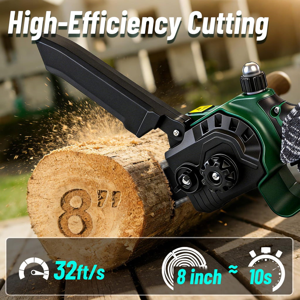 -in-1 Electric Pole Saw 8-Inch Cordless Mini Chainsaw 15 FT Extension Battery Powered