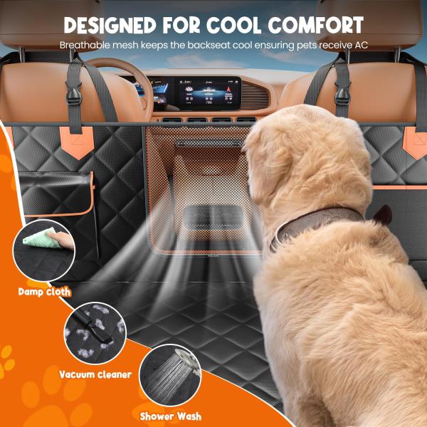 IJVAE Truck Back Seat Extender for Dogs Hard Bottom Holds 500lbs,Dog Car Seat Cover for Back Seat, Waterproof and Can be stored Dog Hammock for Car SUV Retail $109.00