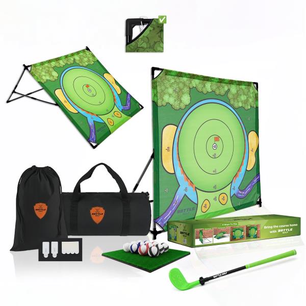 Indoor Chipping Game Battle Golf Portable Set with Club