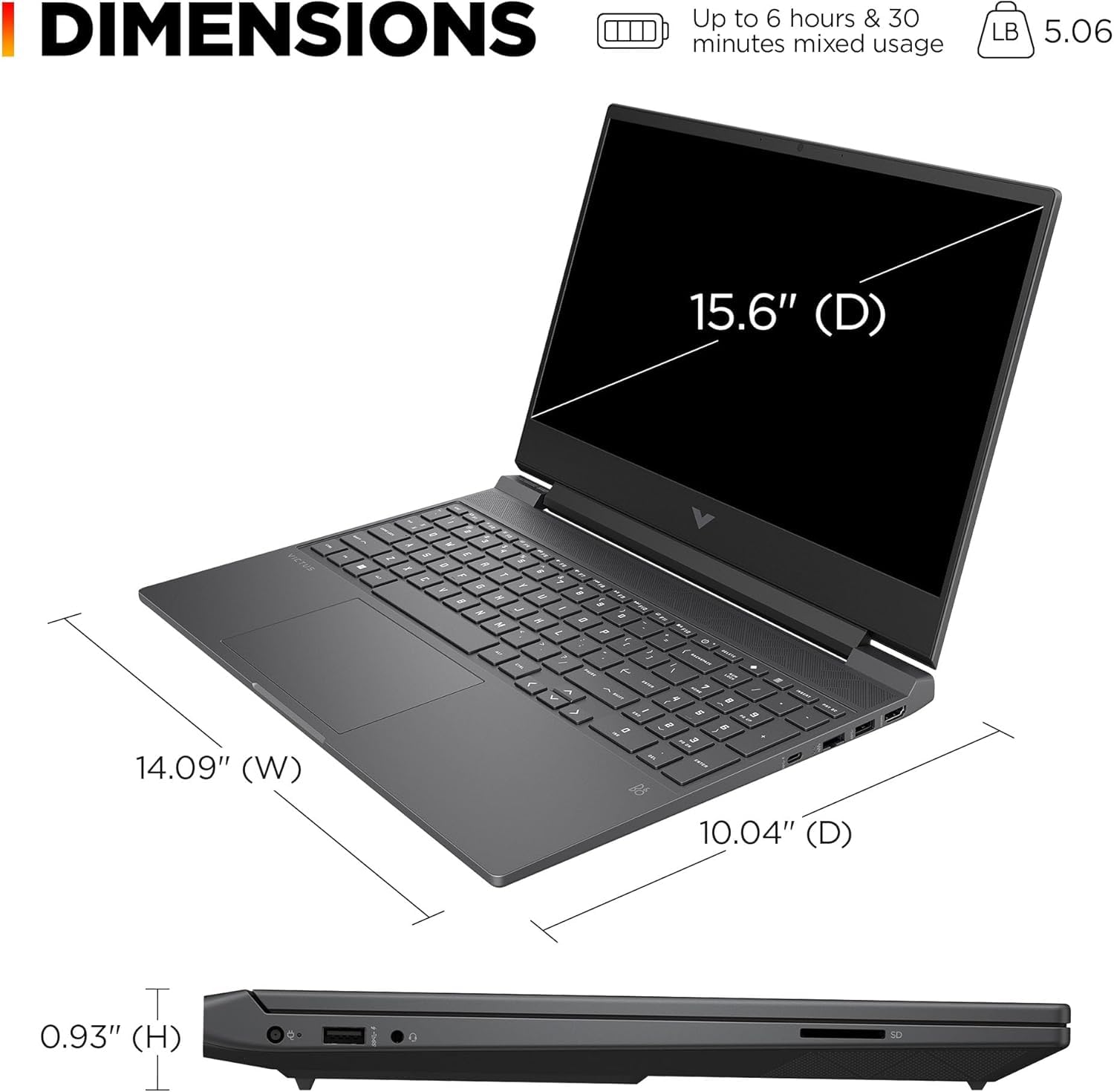 HP Victus RTX3050 Gaming Laptop 16GB 144Hz