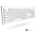 Open-Box New Macally Full Size USB Wired Keyboard with 15 Shortcut Keys for MacPC - Computer Keyboard Retail $24.00