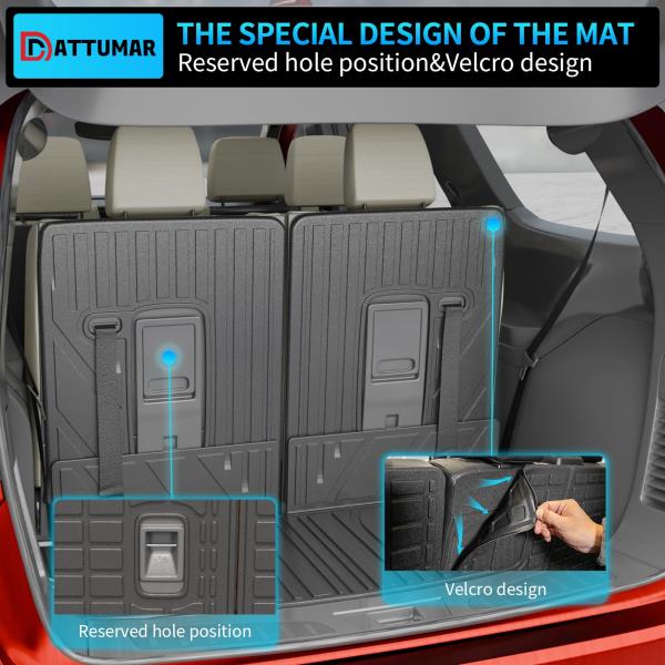 Dattumar Floor Mats Set (7 PCS) for 2016-2025 2026 Dodge Durango 7-Seater Retail $132.00