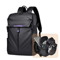 Mens Black Leather Multipurpose Backpack - Waterproof  Reflective Retail $39.00