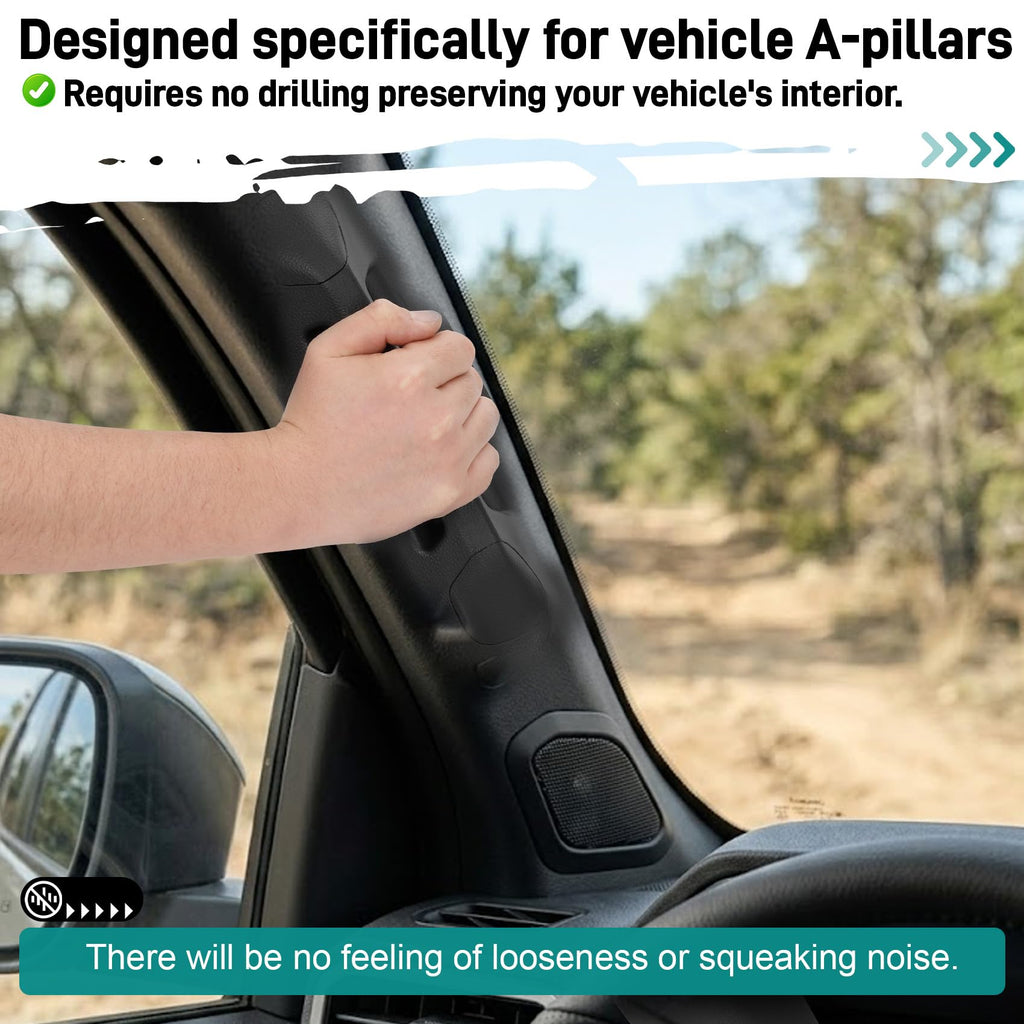 Black Driver Side A-Pillar Grab Handle for Toyota Tacoma Gen 4th 2024-2026