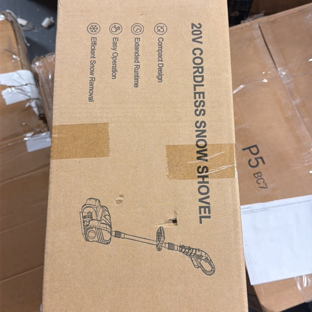 Open-Box New KAFKESC 20V Cordless Electric Snow Shovel 12 Clearing Path 4Ah Battery  Charger - GreenBlack.
