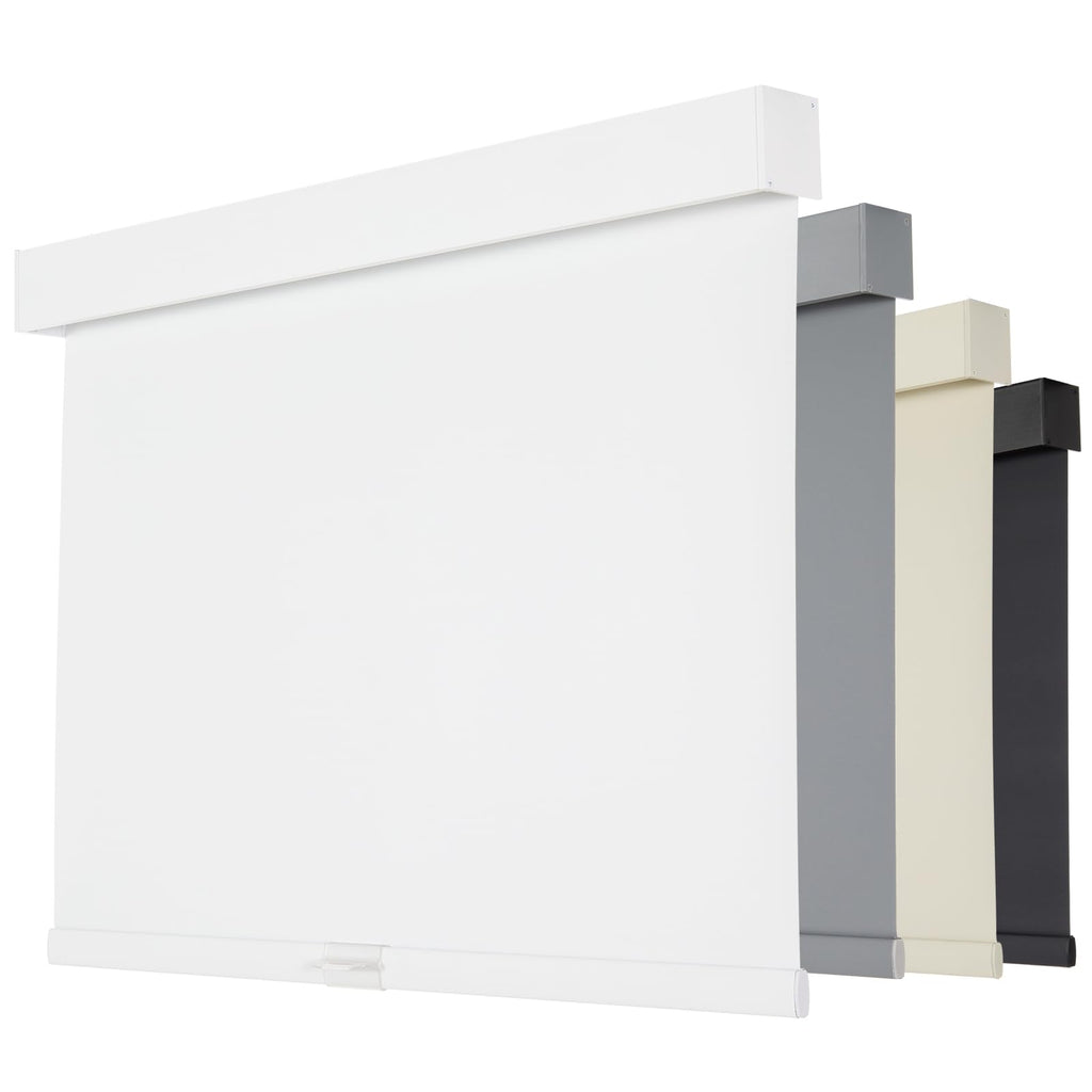 Open-Box New Persilux White Blackout Free-Stop Roller Shades 27W x 72H Retail $36.00