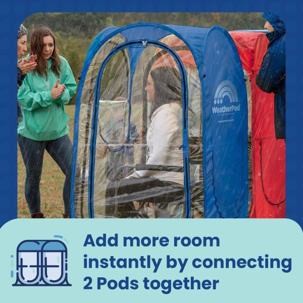 WeatherPod X-Large 12 Person Pop-Up Sports Shelter Royal Blue
