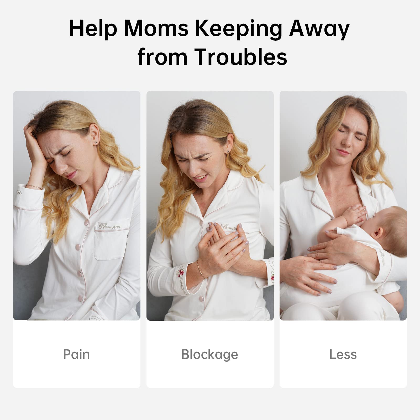 TSRETE Breast Pump, Double Wearable Breast Pump, Electric Hands-Free Breast Pumps with 2 Modes, 9 Levels, LCD Display, Memory Function Rechargeable Double Milk Extractor-24mm Flange, White Retail $62.00