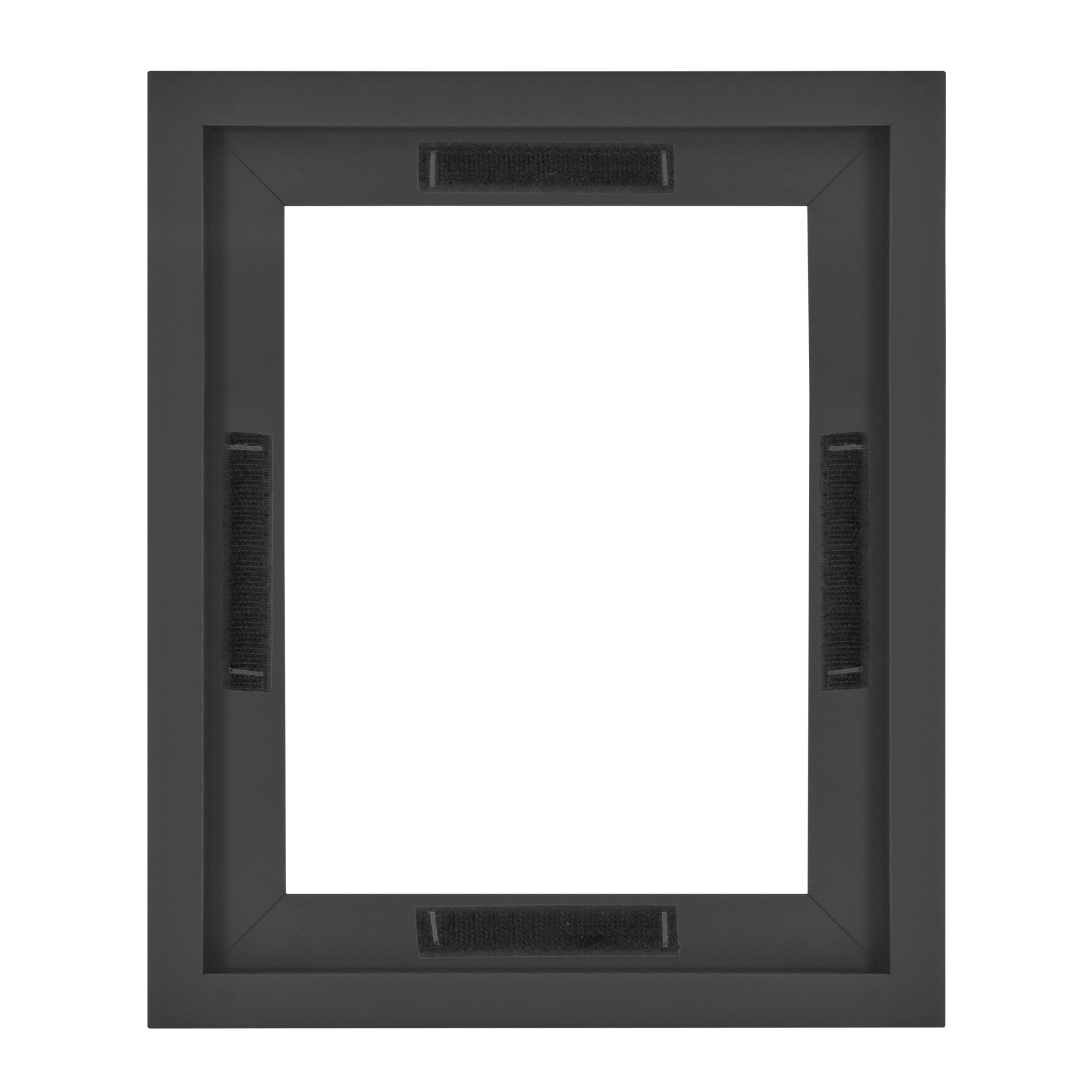 MCS Canvas Float Frames 8x10 Frame, Black Frame for Finished Canvases, Vertical & Horizontal Wall Hanging Frame with Adhesive for Canvas Paintings (1-Pack)
