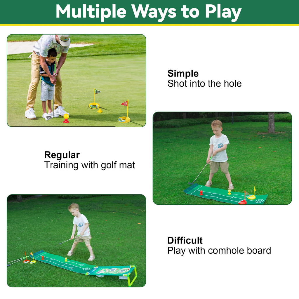 Multicolored Plastic Toy Golf Club for Kids 3-5 Year Old