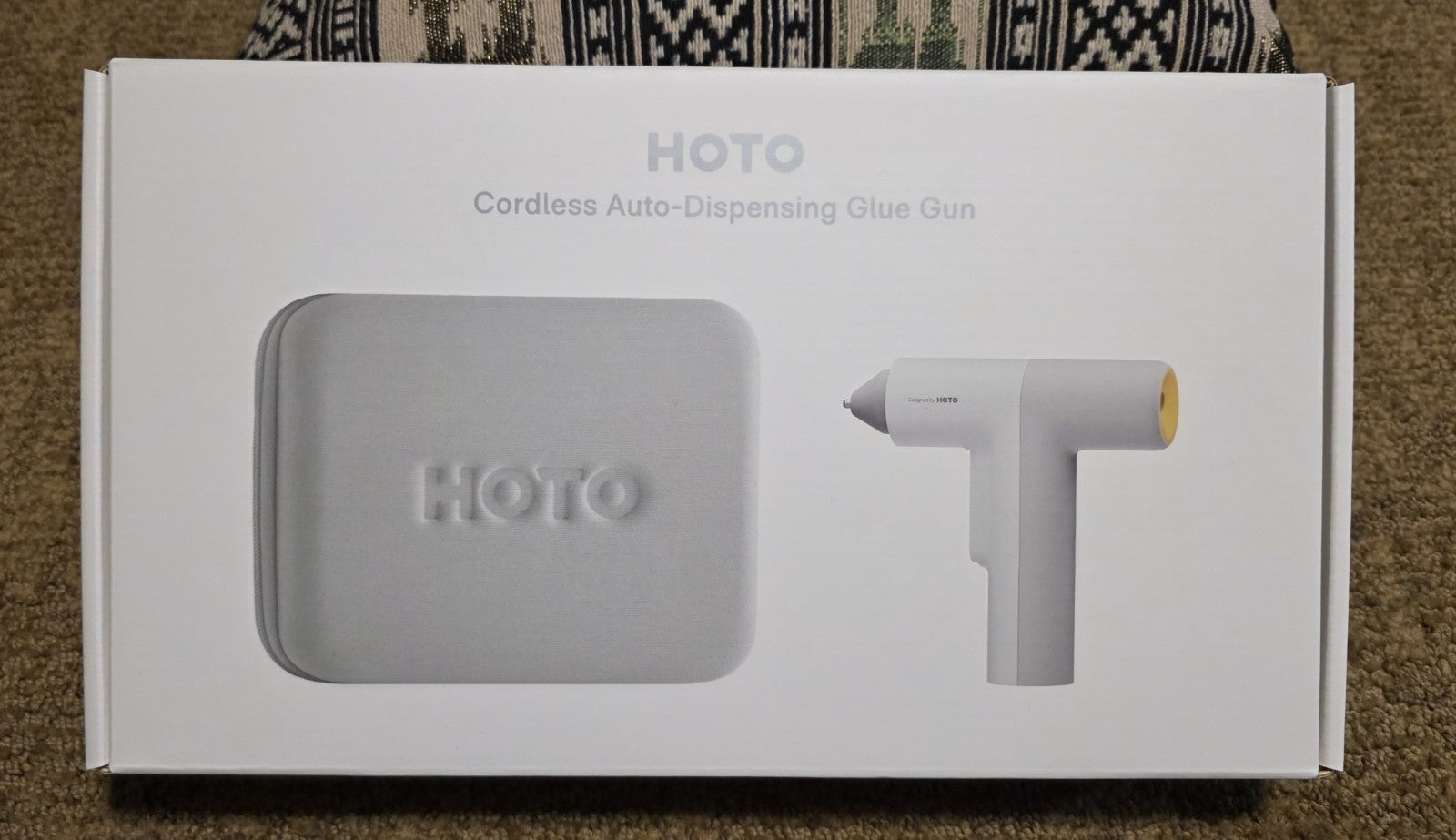 New HOTO Cordless Auto Dispensing Glue Gun w 60 Glue Sticks