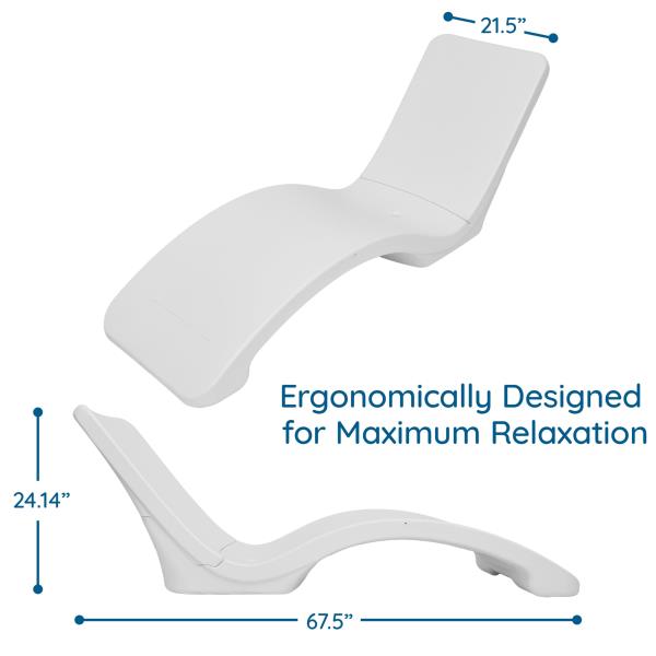 Resort at Home in-Pool Lounger Weighted Lounge Chair for Pool Shelf Retail $249.00