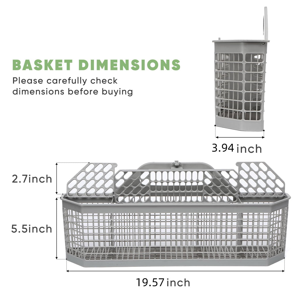 WD28X10128 Universal Dishwasher Utensil Basket Compatible with GE Whirlpool Kenmore LG