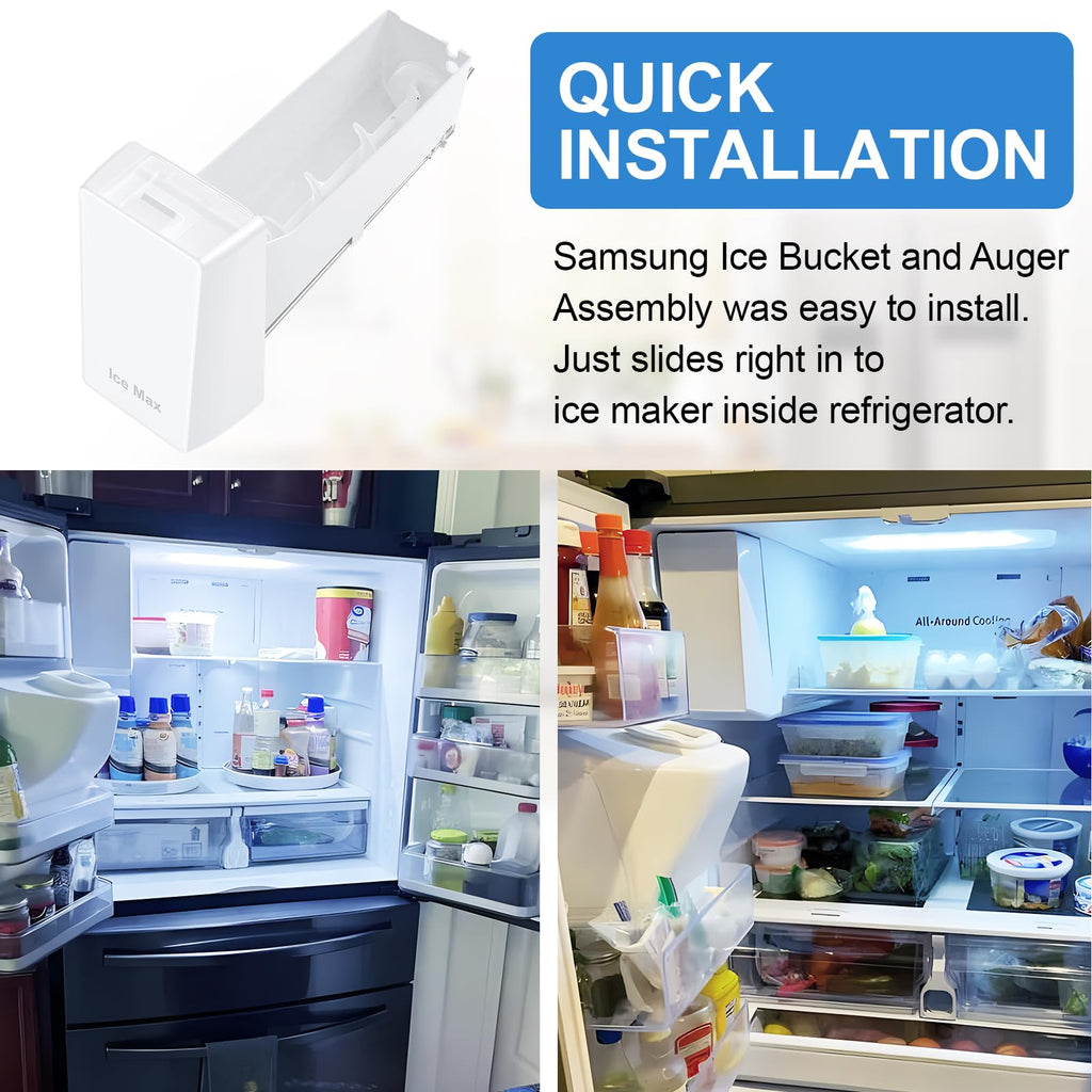 Upgraded Ice Bucket with Auger for Samsung Refrigerator DA97-20156A