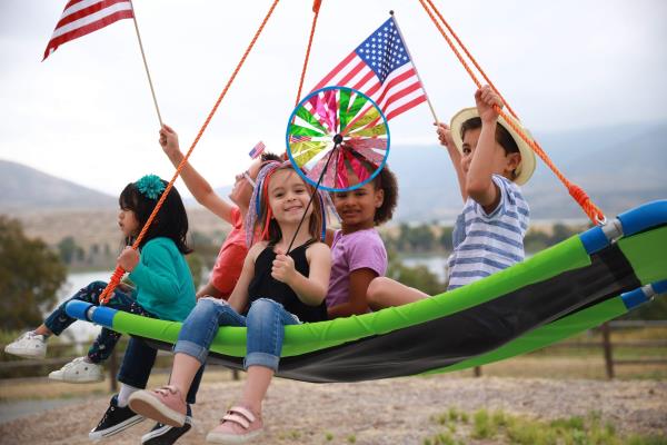 PLATPORTS Platform Swing - Large Rectangle Saucer Swing for Kids and Adults Retail $69.00