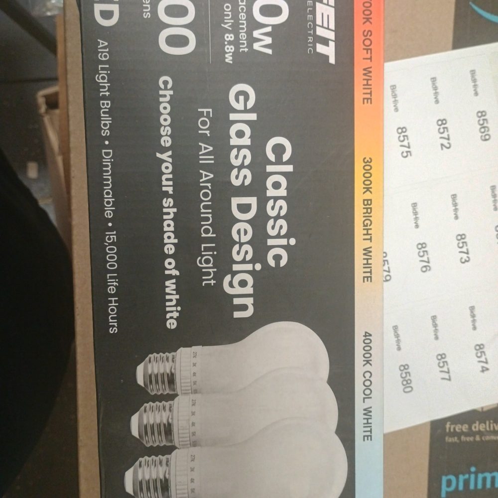Open-Box New Feit Electric A19 60W Replacement LED Bulb Tunable White Dimmable Retail $15.00