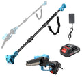 Blue 2-In-1 Pole Saw  6-Inch Mini Chainsaw