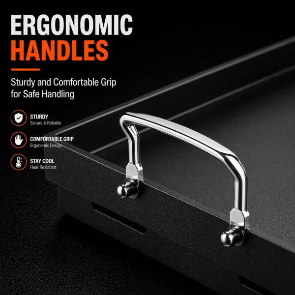 Griddle for Gas Grill Flat Top Grill Griddles Plate 25 x 16 Inch Cast Iron Retail $76.00