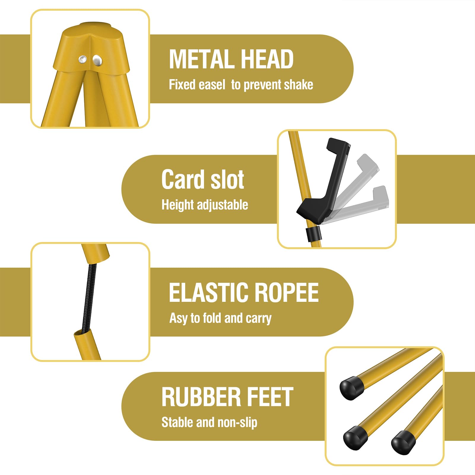 Open-Box New SunyesYoon 63 Collapsible Portable Artist Tripod Easel Stand Retail $18.00