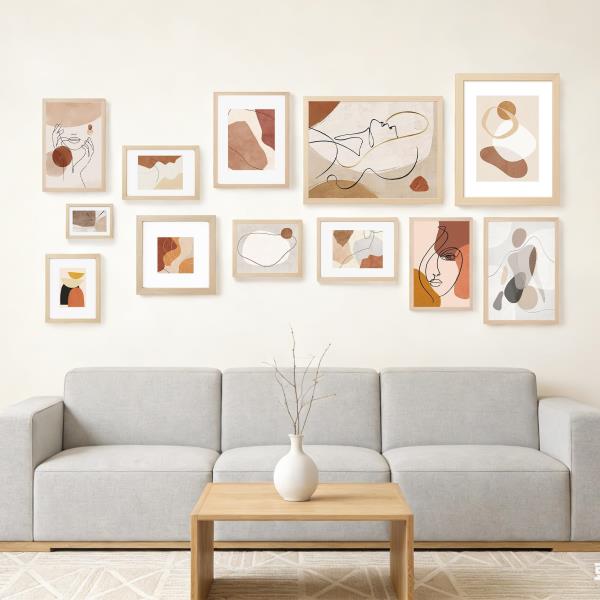 12x18 Poster Frame Natural Wood with Plexiglass 1 Pack