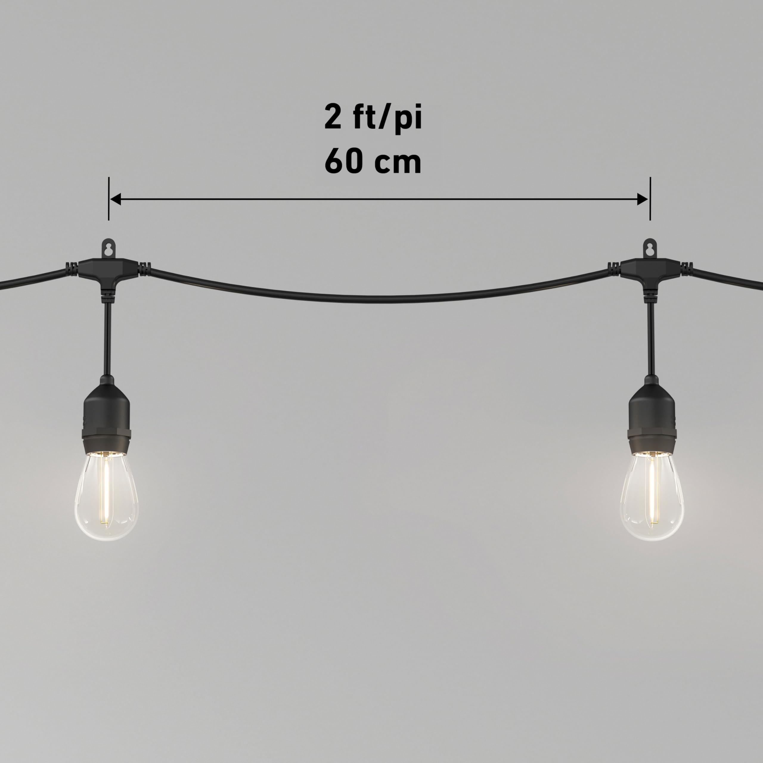 artika Blaze 20 LED Bulbs 42 ft Outdoor Solar String Lights - Dusk to Dawn - Matte Black Retail $45.00