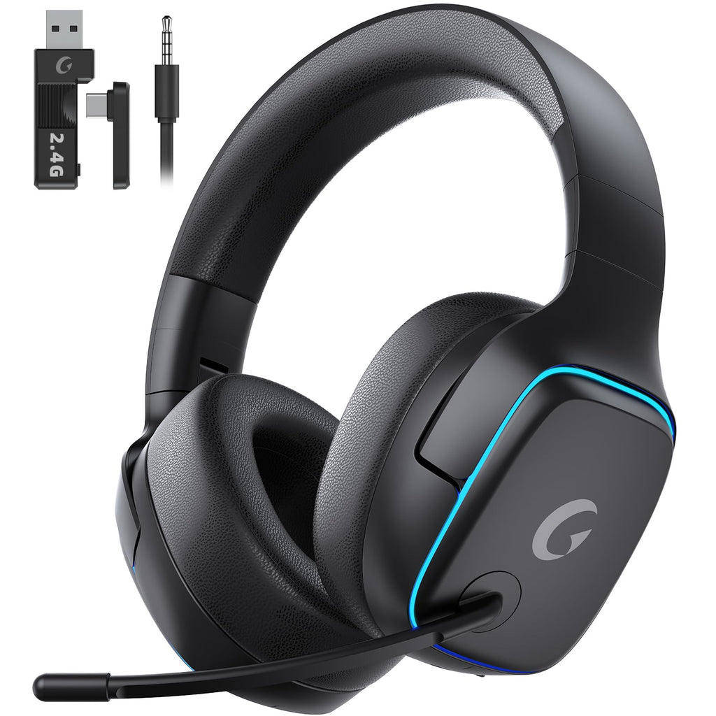 New Open-Box Gvyugke CT780 Wireless BT 5.3 7.1 Surround Sound Noise Canceling Mic Gaming Headset Retail $27.00