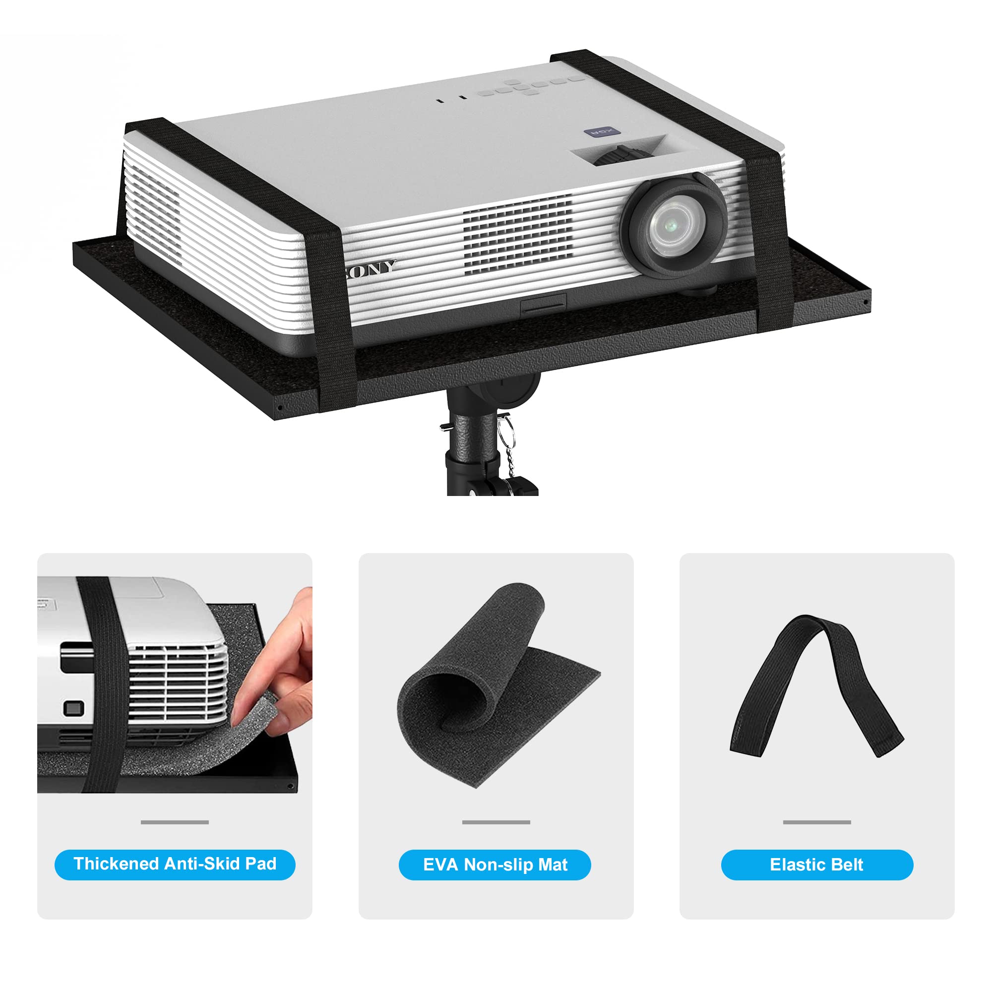 New DECOSIS Adjustable Projector Stand Tripod w Gooseneck Phone Holder Retail $33.00