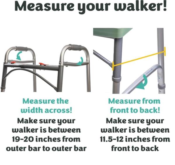 Green Walker Tray for Rolling Folding Walker with Cup Holder