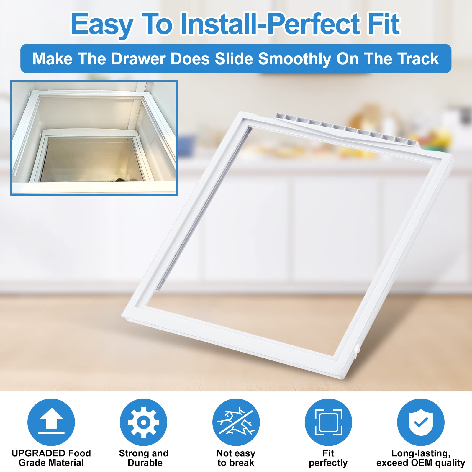 New ALVAR 241969501 Upgraded Refrigerator Shelf Frame No Glass for Frigidaire Retail $33.00