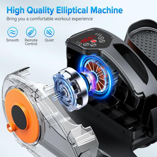 Under Desk Elliptical Machine Electric Leg Exerciser for Seniors