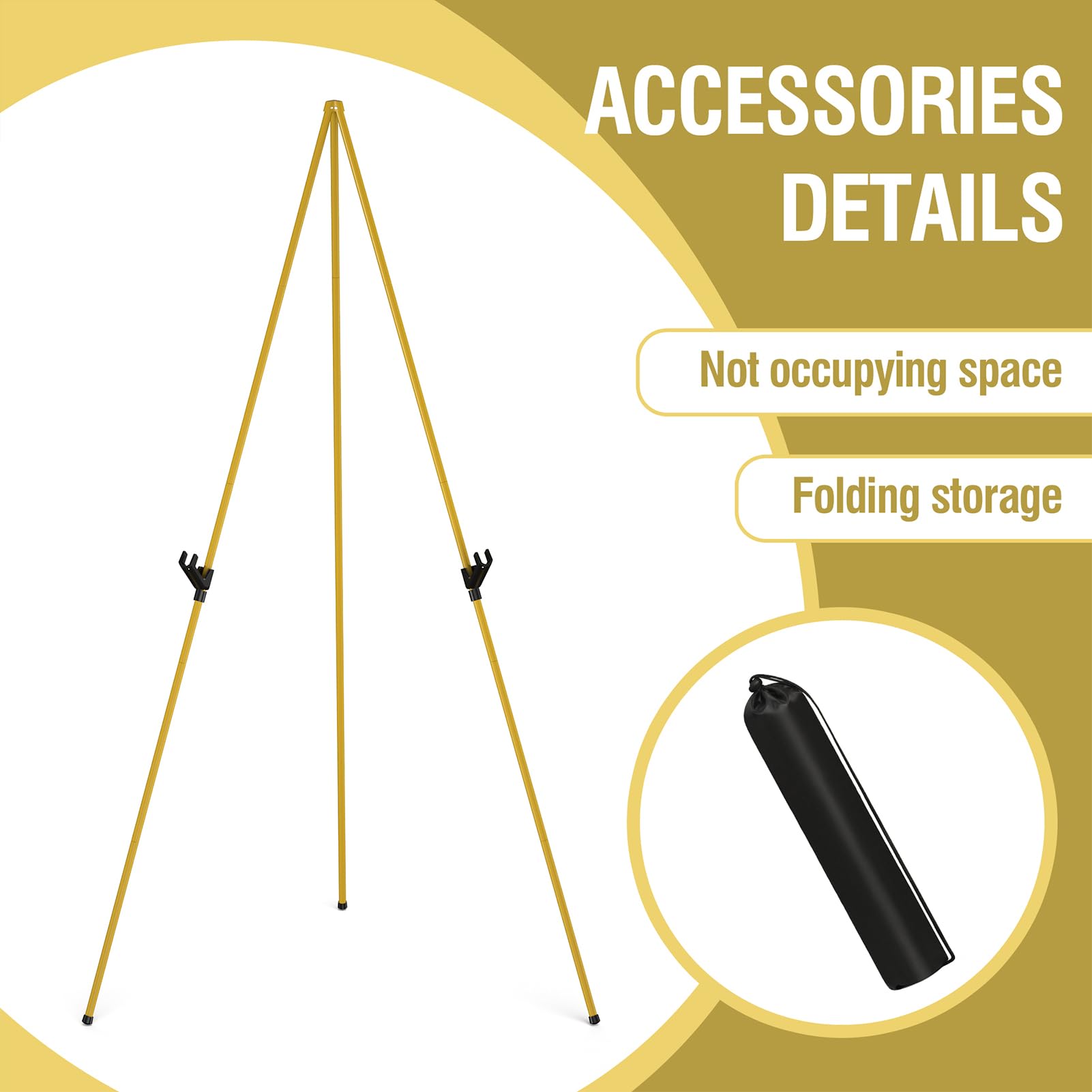 Open-Box New SunyesYoon 63 Collapsible Portable Artist Tripod Easel Stand Retail $18.00