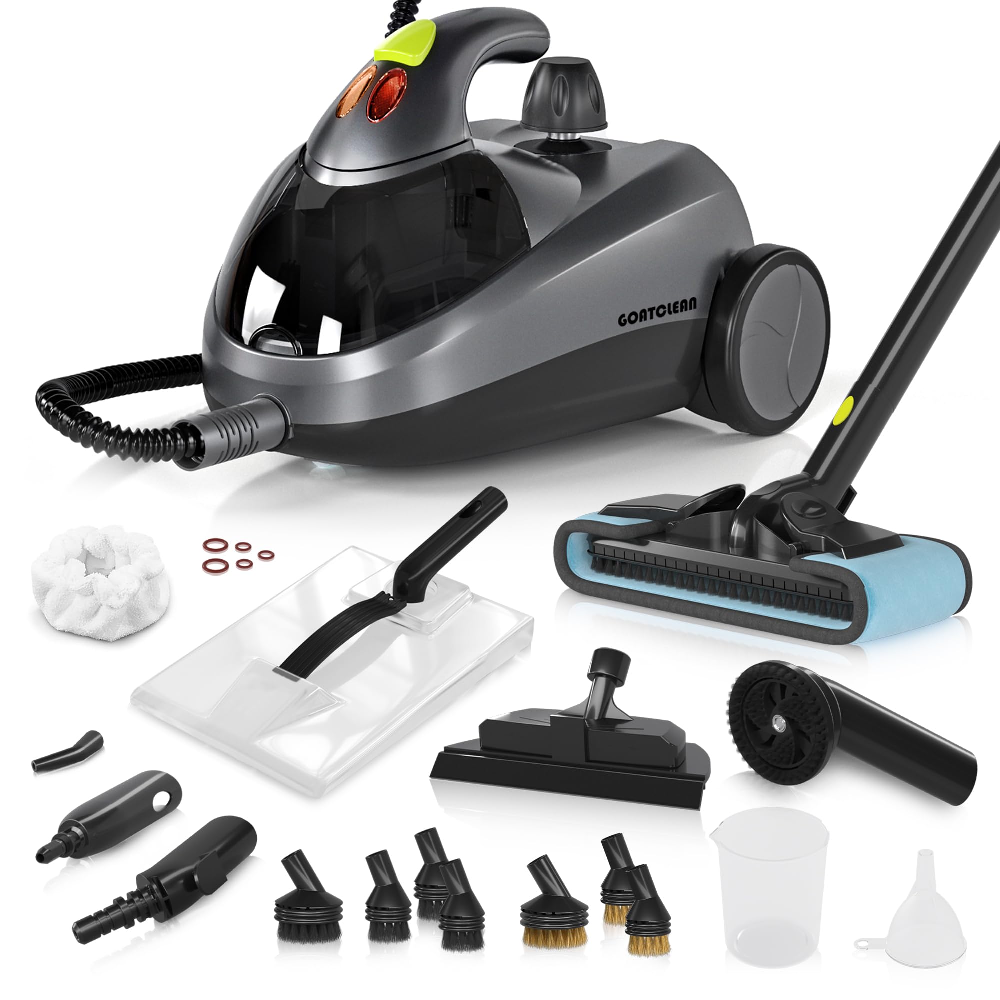 Grey 1500W Heavy-Duty Multipurpose Steam Cleaner