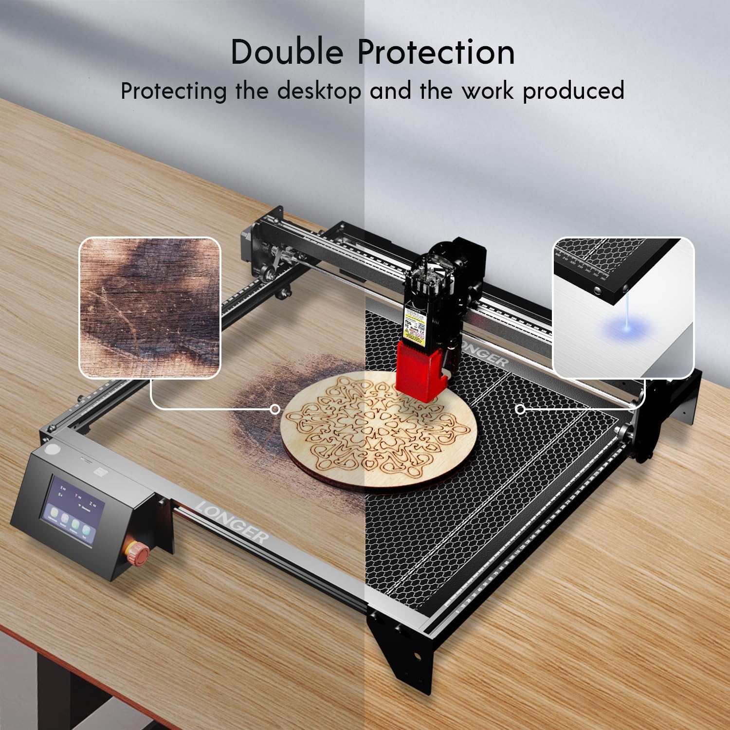 Honeycomb Working Table 17.3x 17.3x 0.86 for Laser Engraver Cutting Machine