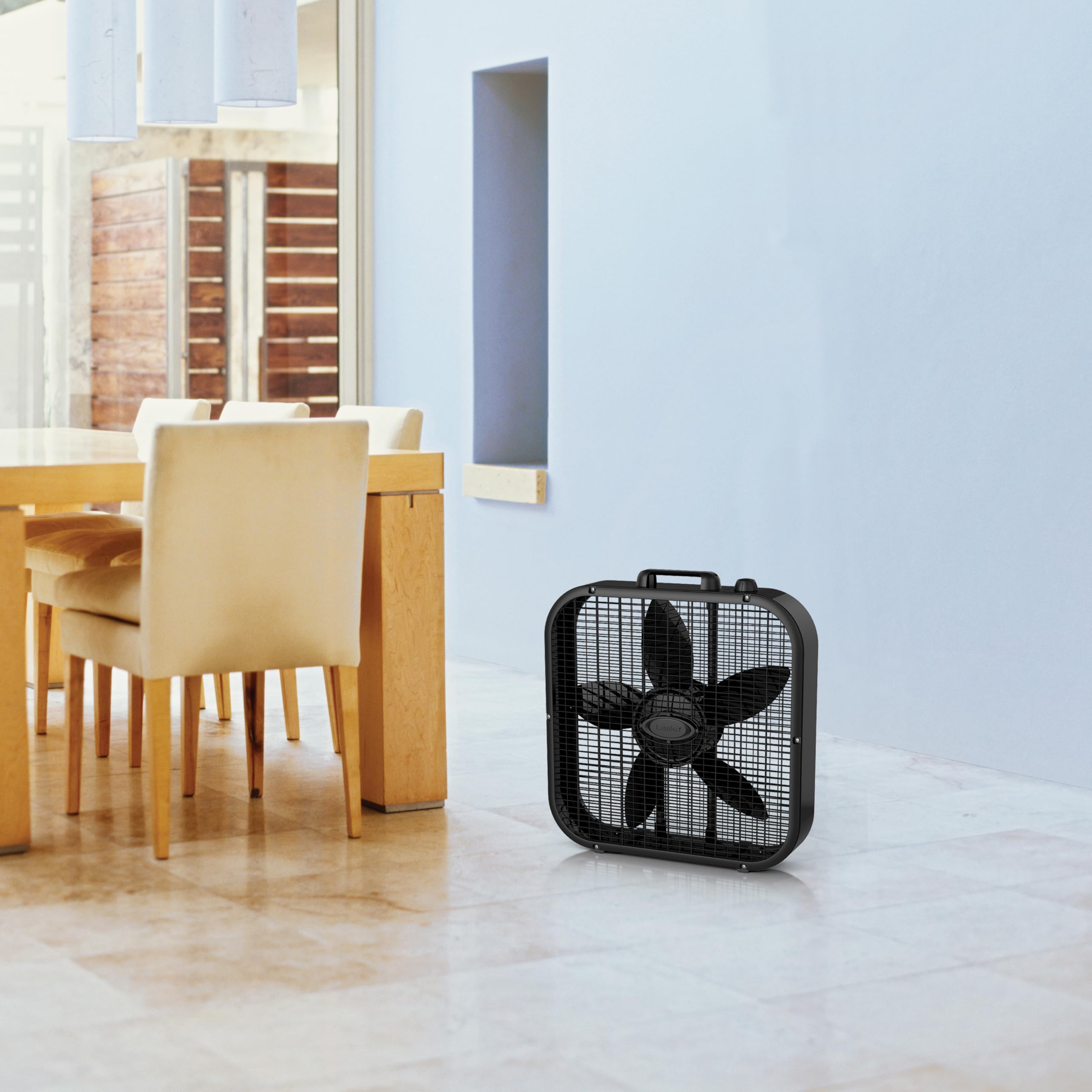 Lasko B20401 Decor Box Fan, 20", Black Retail $47.00