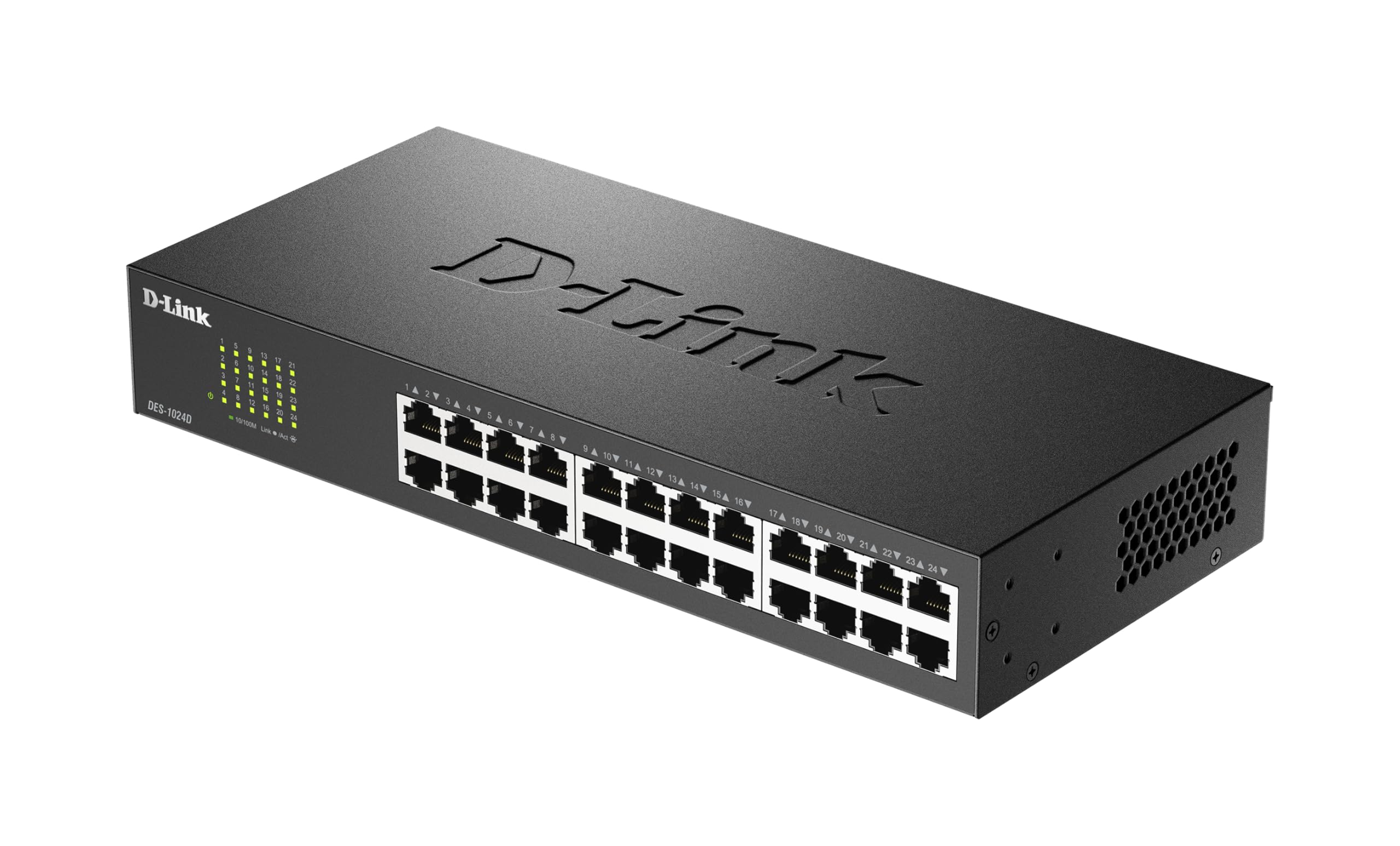 Open-Box New D-Link DES-1024D 24 Port Fast Ethernet 10100 Mbps Network Switch Retail $58.00