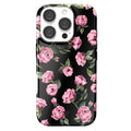 Pink Rose Floral MagSafe Phone Case for iPhone 16 Pro