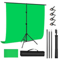 PULUZ Green Screen Backdrop Kit with Stand, 6.5X6.5ft Portable Green Screen Stand kit, GreenScreen Background with Stand Carrying Bag Clamp for Photoshoot, Photography Video, Live Streaming Retail $35.00