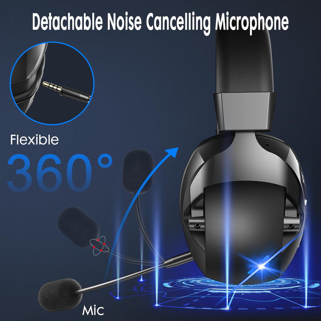 Open-Box New YUEHEMEI BL 100 PRO Wireless Gaming Headset Multi-Platform 50H Battery - Headset Retail $26.00