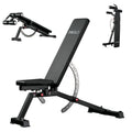 '-Position FID Adjustable Weight Bench 1200LBS Capacity Black