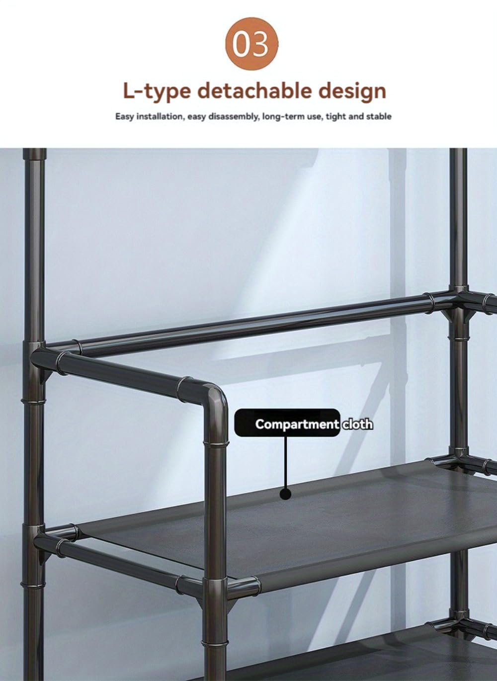 Open-Box New Generic 5-Tier Freestanding Shoe Rack  Coat Stand Entryway Organizer Retail $48.00