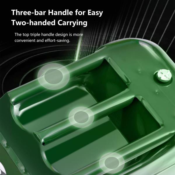 Gallon Square Metal Multi-Purpose Storage Can with Flexible Spout and Pressure Balance Vent Valve