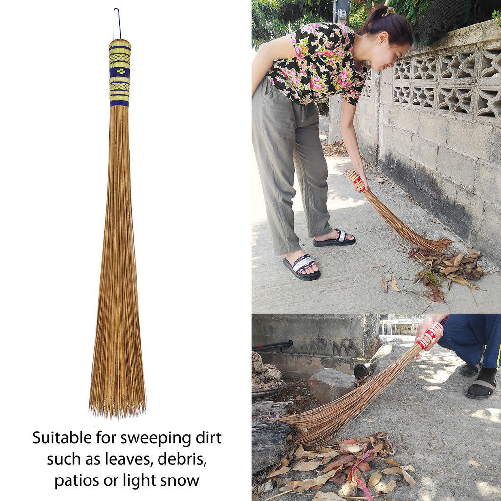 AW BROOMS 32in Natural Coconut Leaf Broom