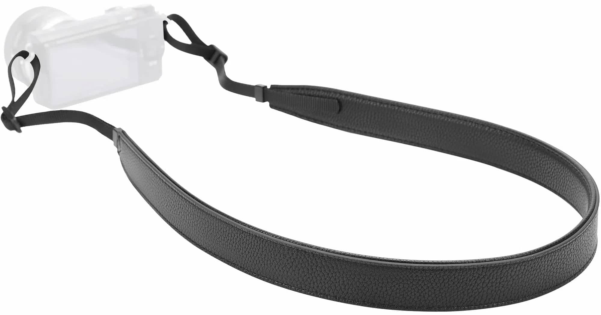 New Divvia Classic PU Leather Camera Strap - Soft Padded Adjustable