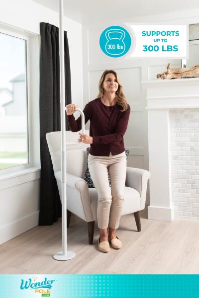 Stander Wonder Pole Lite Adjustable Floor to Ceiling Safety Grab Bar