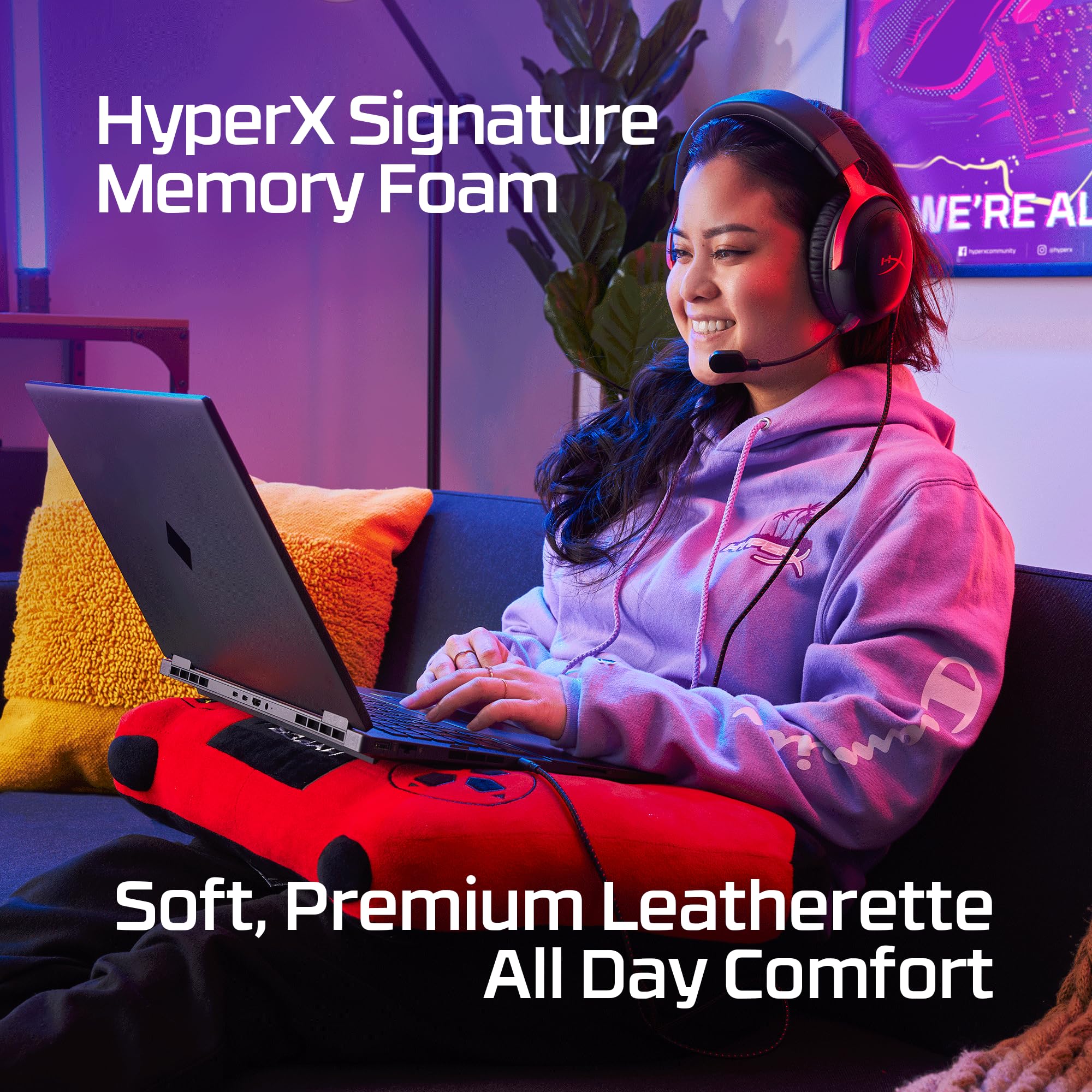 HyperX Cloud III BlackRed Wired Gaming Headset for PC PS5 Xbox Series XS