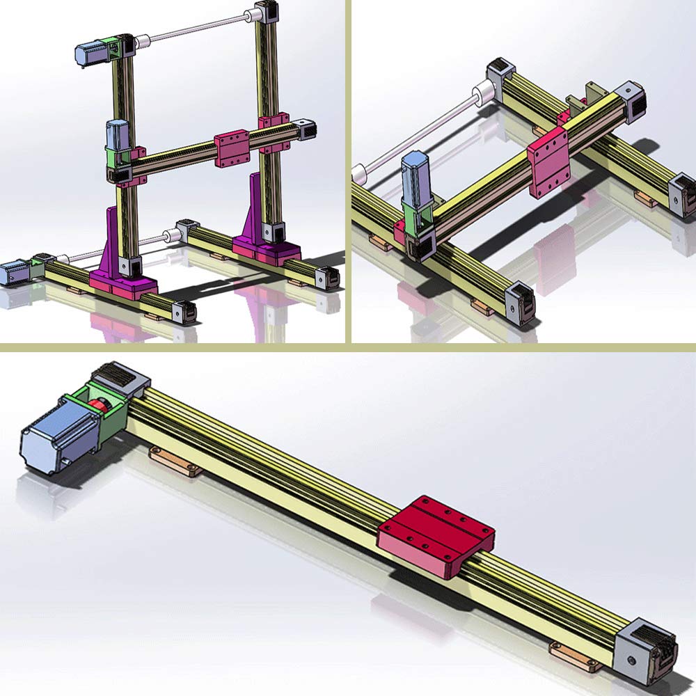 MM Belt Drive Linear Actuator with NEMA23 Motor - High Precision